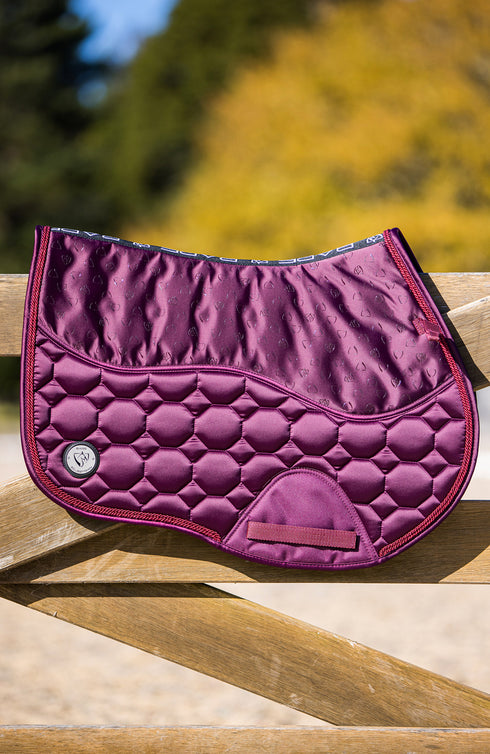 BARE Luxe Sport Saddle Pad - Jump Cut - Ruby
